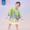 【花间集趣汉服套装】女童夏季新款汉服套装印花女孩中国风短裙 XHR 商品缩略图3