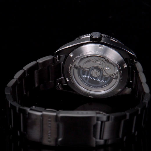 新款|英国SPINNAKER三角帆镂空自动机械表40毫米复古潜水夜光5095 商品图3