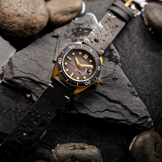 英国SPINNAKER三角帆CROFT复古自动机械手表烟熏面夜光水鬼5058 商品图2