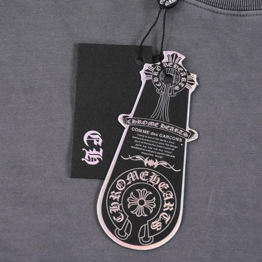 CH 2024夏新款 经典马蹄元素 洗水做旧磨破 OVERSIZE圆领短袖T恤 男女情侣款 Z-11606 商品图6