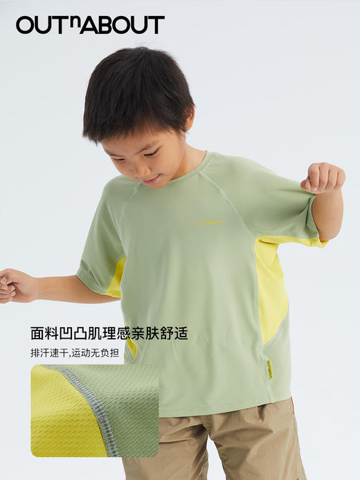 OUTnABOUT出门走走 24ss拼色速干短袖T恤 商品图2