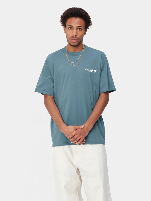 卡哈特  WIP墨水渗色标语印花 宽松圆领短袖T恤 4色 Z-11603 商品图6