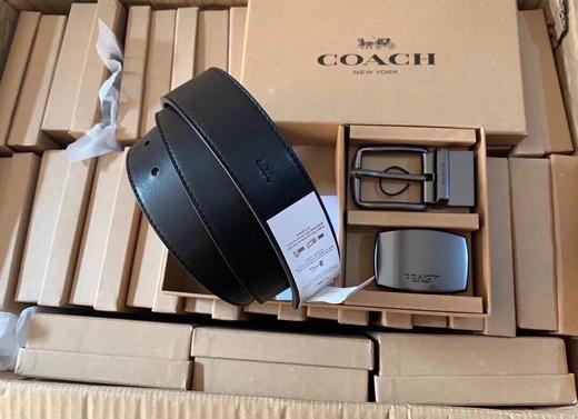 【情人节礼物】蔻家皮带男士头层牛皮腰带百搭商务印花裤带双面可用皮带礼盒装 商品图6