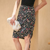 欧芮儿高腰显瘦抽绳碎花半身裙女2021新款夏季复古中长款百搭A字 商品缩略图2
