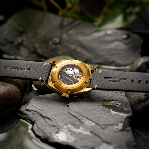 英国SPINNAKER三角帆CROFT复古自动机械手表烟熏面夜光水鬼5058 商品图3