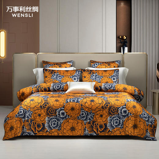 万事利“花锦年华”床品四件套（四季版） 商品图0