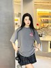 CH 2024夏新款 经典马蹄元素 洗水做旧磨破 OVERSIZE圆领短袖T恤 男女情侣款 Z-11606 商品缩略图2