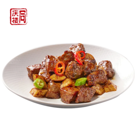 金蒜黑椒牛肉粒(份)