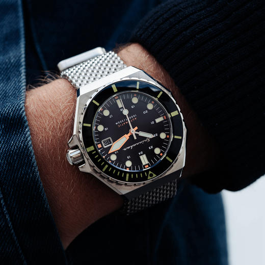 英国SPINNAKER三角帆自动机械表DUMAS男士复古钢链夜光潜水SP5081 商品图0