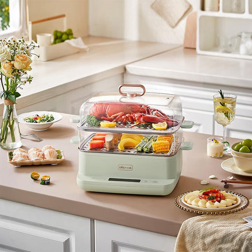  小熊（Bear） 电煮锅多功能锅9L大容量双层电蒸锅DZG-C90G3【ZMD安心系列】 DZG-C90G3 商品图0