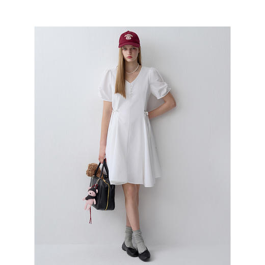 TeenieWeenie小熊简约连衣裙女夏季女短裙TTOW242513T 商品图2