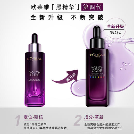 春季焕新【全球购·全新第四代】LOREAL欧莱雅黑精华肌底液充盈肌底补水保湿75ml/瓶    商品图3