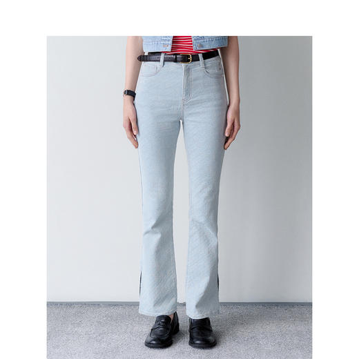 TeenieWeenie小熊卡通牛仔裤女夏季女长裤TTTJ242504T 商品图1