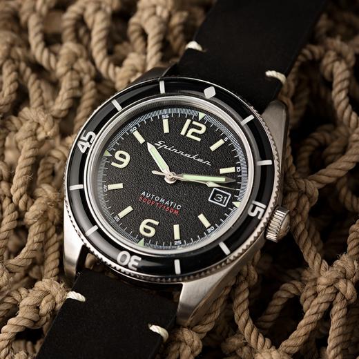 英国SPINNAKER三角帆复古自动机械潜水男士手表FLEUSS夜光水鬼 商品图1