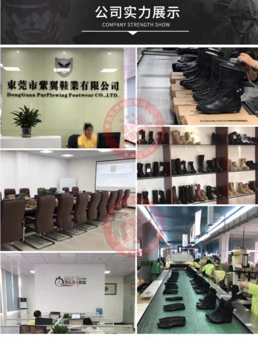 君洛克头层牛皮，防滑大头皮鞋，经典百搭战术皮鞋D19401 商品图5