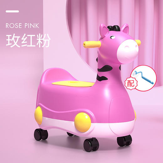 【大号儿童马桶坐便器 宝宝男女小孩便尿盆】卡通婴幼儿骑马座便凳 一车两用  商品图7