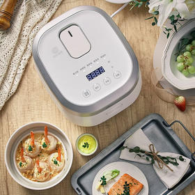 小熊（Bear）IH家用电饭锅电饭煲 智能多功能 DFB-Q30B5米白色 3L