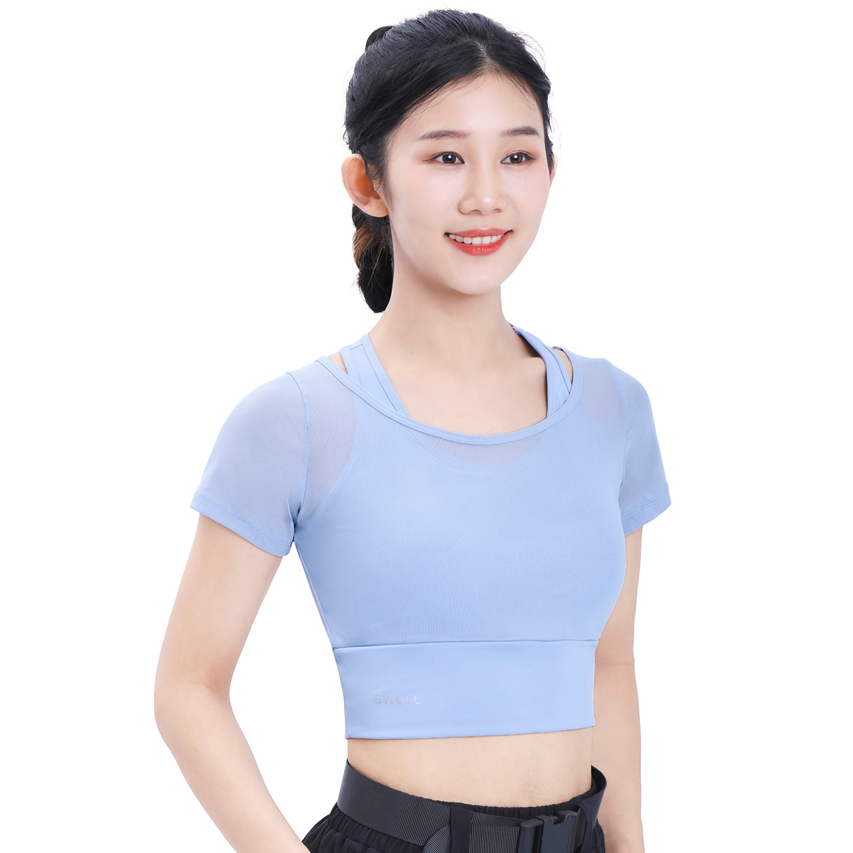 BWELL网纱速干运动短袖BWY7507