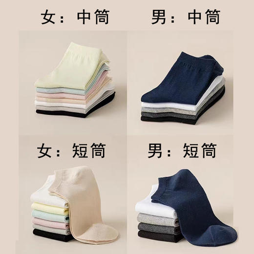 超值两件任选49.9！【7双装*2包，出行0负担，一次一抛，纯棉日抛丢丢袜旅行装！】男女旅行 黑白纯色彩色 月子袜 孕妇袜 中筒袜 短袜 丢丢袜！-QQ--ry 商品图1