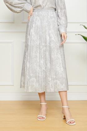 Le Malene 艺术风晕染百褶裙 11850