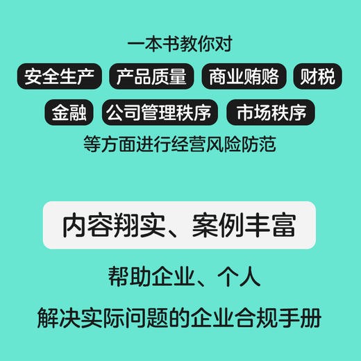 企业刑事合规实战入门 读懂企业经营法律风险 汇总企业经营适用的各类法律文书 企业经营风险防范 商品图3