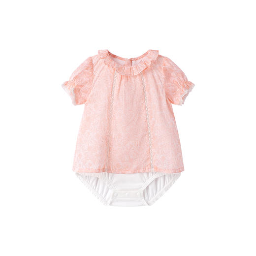 【商场同款】英氏婴儿衣服夏季短袖纯棉透气女童连体衣新款 商品图5