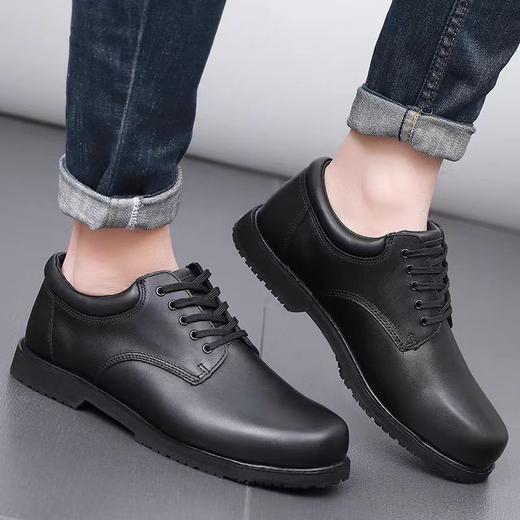 君洛克头层牛皮，防滑大头皮鞋，经典百搭战术皮鞋D19401 商品图12