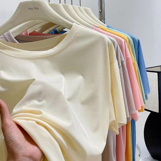 布小九冰凉长裙冰丝睡衣女夏季居家凉凉裙纯色连衣睡裙薄款圆领显瘦百搭舒适休闲 商品图2