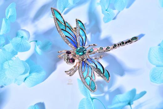【腾飞】祖母绿蜻蜓胸针-CB12401077 商品图2