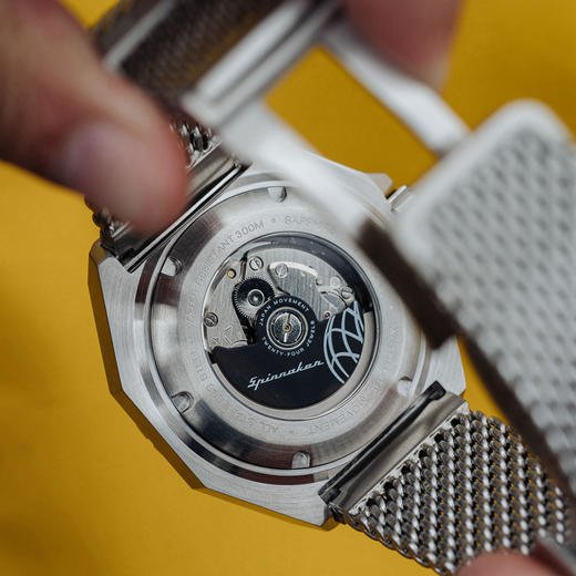 英国SPINNAKER三角帆自动机械表DUMAS男士复古钢链夜光潜水SP5081 商品图4