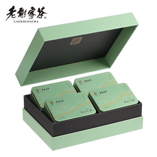 老谢家茶黄山毛峰雨前春茶大师茶方字礼盒240克 商品图1