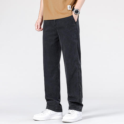 NOXELES男士莱赛尔天丝牛仔裤，宽松版型，舒适透气 商品图2