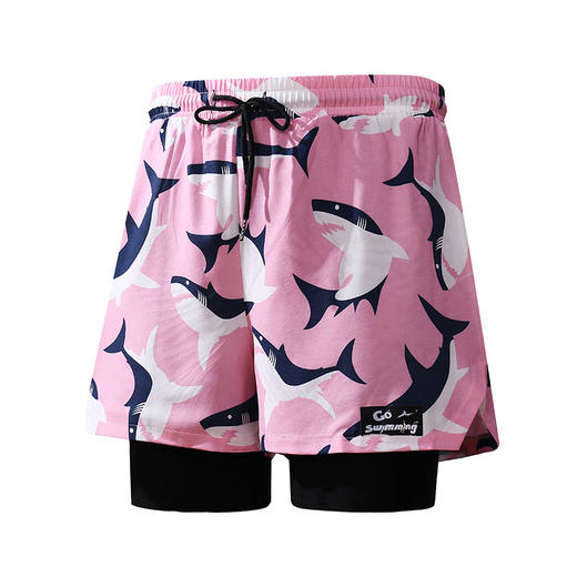 【速干透气，柔软亲肤】清凉一夏沙滩泳裤防尴尬新款速干，大码平角泳衣 泡温泉沙滩裤， 男女士高弹游泳裤！-QQ 商品图7