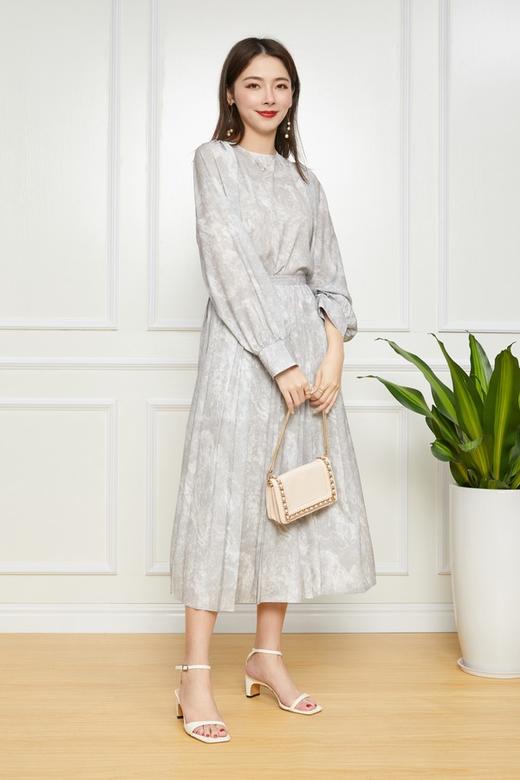 Le Malene 艺术风晕染百褶裙 11850 商品图1