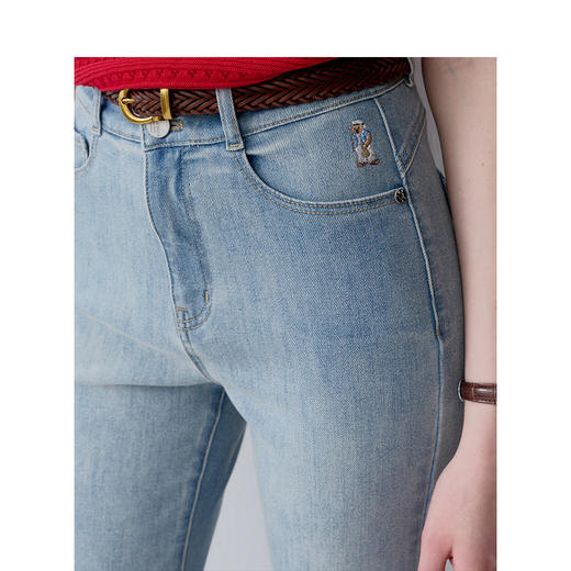 TeenieWeenie小熊卡通牛仔裤女夏季女牛仔裤TTTJ242503T 商品图3