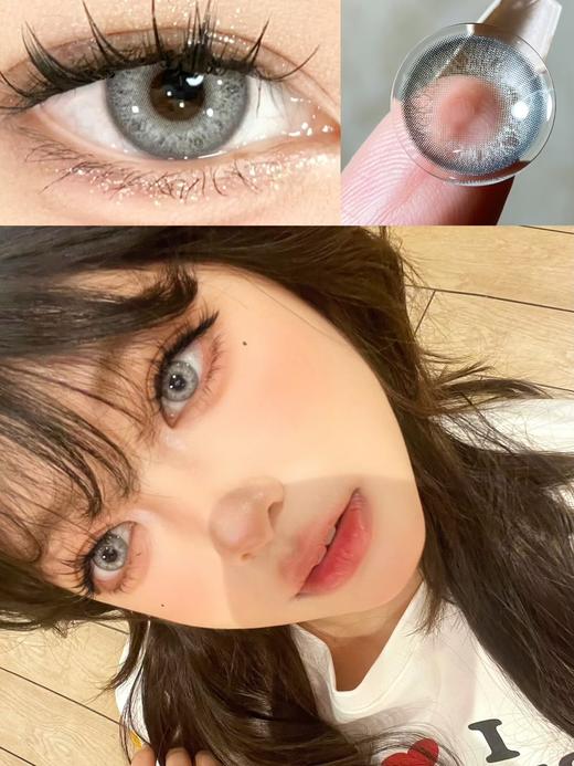 斯曼冰川灰（硅水凝胶）14.0mm 着色13.5【年抛】【瞳孔偏大可能会挡视线，介意慎拍】 商品图1