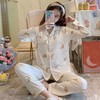 【20色！】棉质高档睡衣女春秋季长袖韩版休闲家居服大码套装月子服 商品缩略图11