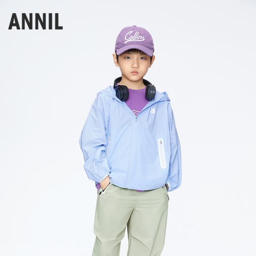 男女童轻薄防晒外套新款安奈儿童装实体店同款AM425601 商品图0