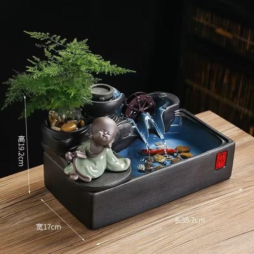 【清仓特惠4折，仅2件，无货退款】锦绣--招财纳福流水摆件/招财进宝-灯圈流水摆件（大号）/观池迎客松流水摆件自行组装摆件（无雾化器） 商品图3