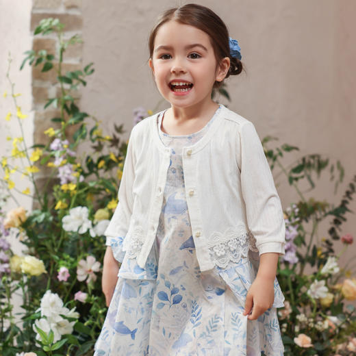 棉果果夏季新品女童纯棉无袖连衣裙M222702224223 商品图2