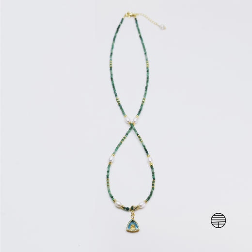 万物三千｜绿度母孔雀石珍珠项链 商品图6
