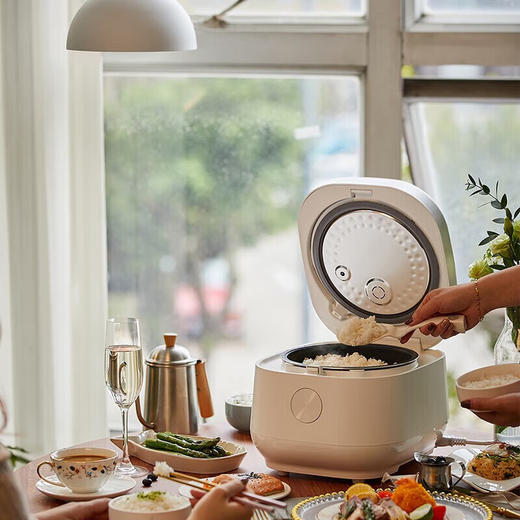 小熊（Bear）IH家用电饭锅电饭煲 智能多功能 DFB-Q30B5米白色 3L 商品图4