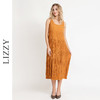 LIZZY 优雅高级感褶皱通勤休闲舒适背心连衣裙8032 商品缩略图0