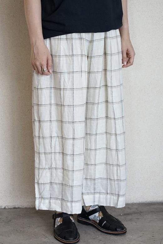 （5折）Antiquites ichi格纹阔腿裤 商品图4