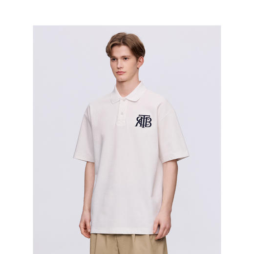 TeenieWeenie小熊男装字母POLO衫T恤男夏季TNHW242403A 商品图1