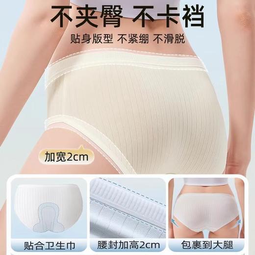 【贴合腰围，高弹腰筋！】一次性内裤女孕妇月子内裤，便携出差旅行酒店免洗日抛无菌三角短裤-lm！ 商品图3