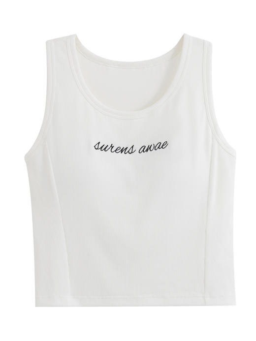 【第二件 0 元｜ 满2件 5 折】【秀黛】女时尚罗纹罩杯背心女士背心L2776007T【门店同款】 商品图3