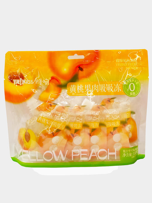 350g雅吻黄桃果肉吸吸冻 商品图0