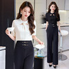 洋气减龄，衬衣气质高腰垂坠感阔腿裤套装HR-KJFA810-6 商品缩略图8