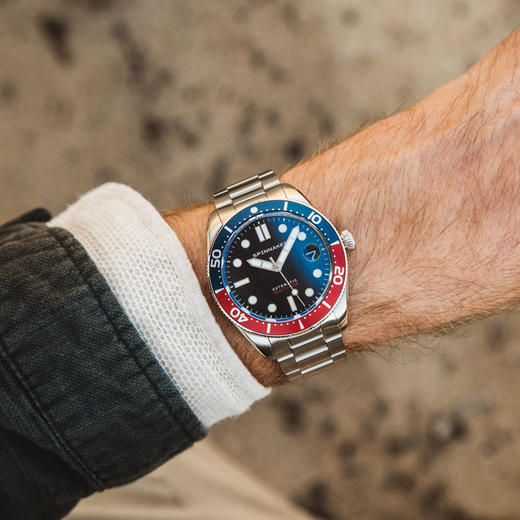 英国SPINNAKER三角帆Croft MidSize复古机械表潜水防水夜光SP5100 商品图4